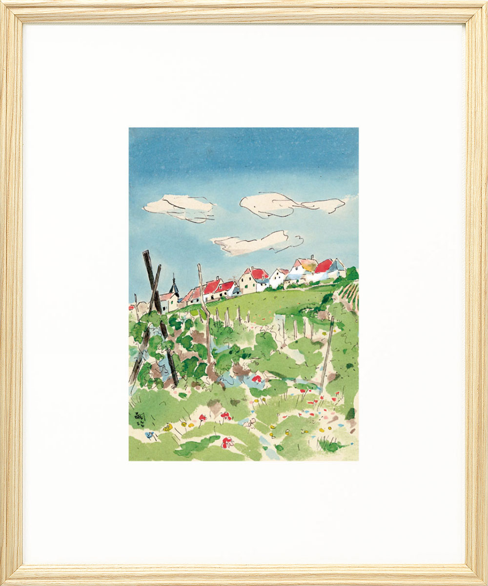 【藤田嗣治】絵画 東京都美術館 高精密複製画 藤田嗣治/レオナール・フジタ「カフェ」複製画 高精密複製画