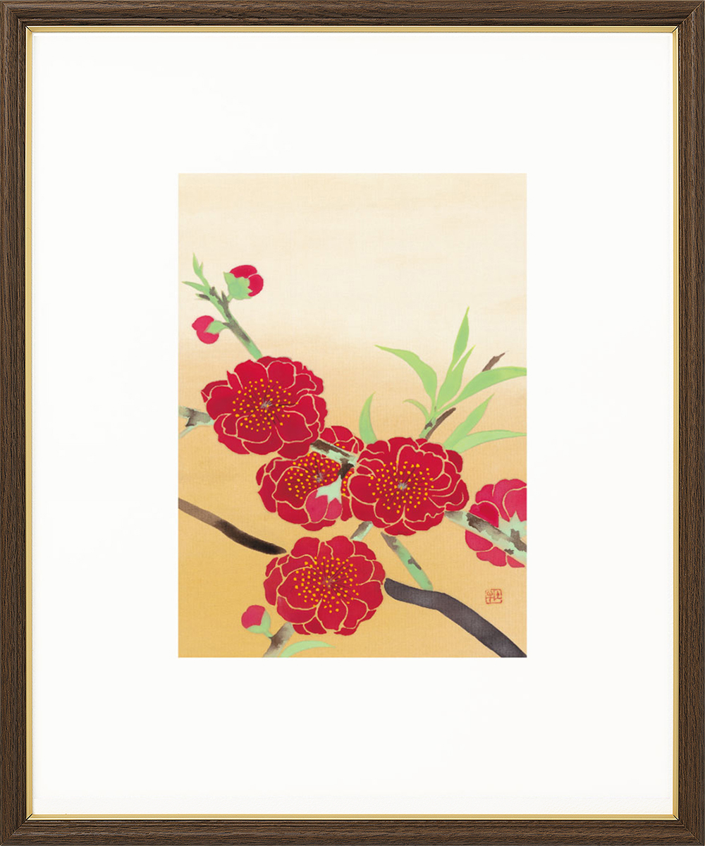 奥村土牛、【大和路】、希少な大判額装用画集より、美品、日本人画家、新品額装付 奥村土牛、【大和路】、希少な大判額装用画集より、美品、日本人